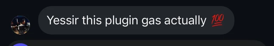 Producer message: this plugin is fire.