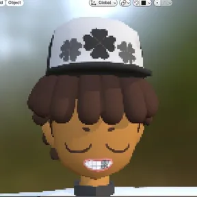 Tuff Nerd Bank cover: a cartoon character in a white cap.