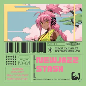 Yurei Newjazz Stash Kit cover: an illustrated figure with pink hair and headphones.
